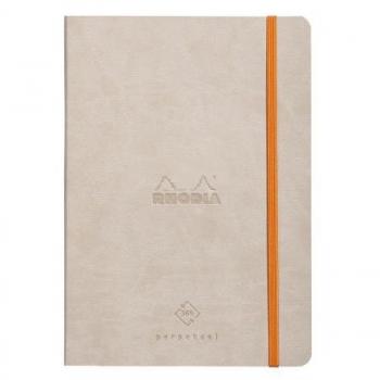Perpetual A5 Rhodia 117185C - Cuaderno de papel de alta calidad en tamaño A5 con cubierta Rhodiarama en color beige