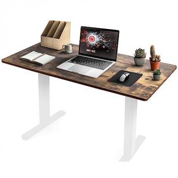Tablero de Escritorio Duronic TT160 AO 160 x 60 x 1,9 cm sin Patas para Casa u Oficina - Color Madera Antigua