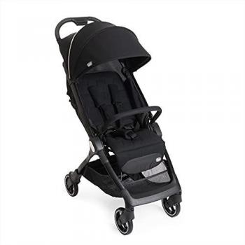 Chicco Silla de Paseo WE Black con Plástico de Lluvia y Bolsa de Transporte, hasta 22 kg
