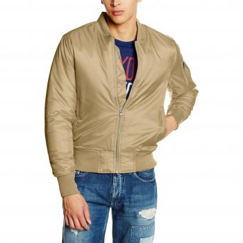 Urban Classic Beige Basic Bomber Jacket