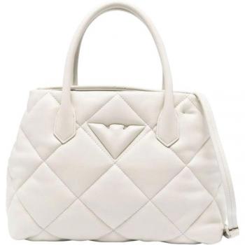 Emporio Armani White Tote Bag for Women, Size: ONE SIZE Shoulder Bag; Emporio Armani White Cross Body Bag for Women, Size: ONE SIZE