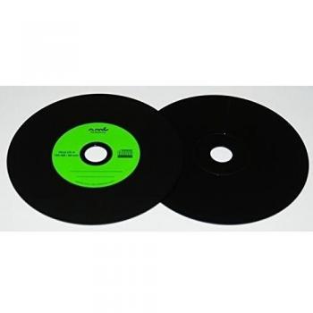 25 Verde vinilo CD-R NMC, carbon Dye Completo Negra parte trasera de CD en blanco, 700 MB