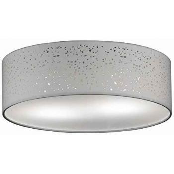 Plafón Thor, Ø 40 cm, blanco, 3 luces E14, bombillas intercambiables