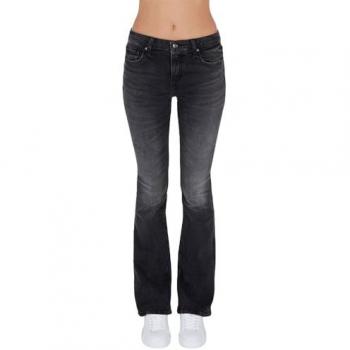 Armani Exchange Women's Black Slim-Fit Boot-Cut Jeans with Side Welt Detail, Size W25