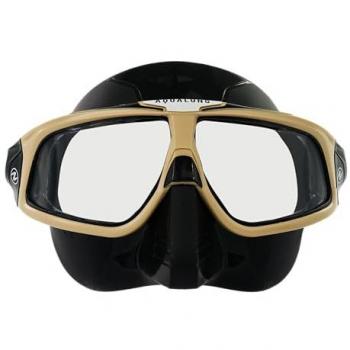 Máscara de Freediving Aqualung Sphera X, Unisex-Adulto, Color Negro/Sand, Talla Única