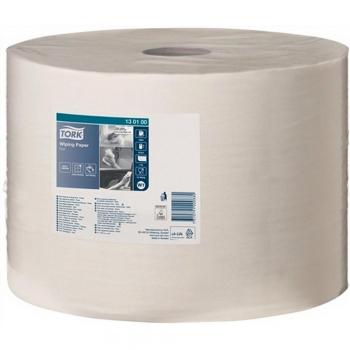 Gamuza de limpieza Tork multifuncional blanco 1lagig L, 1000M B, 245mm sin perforar 1RL