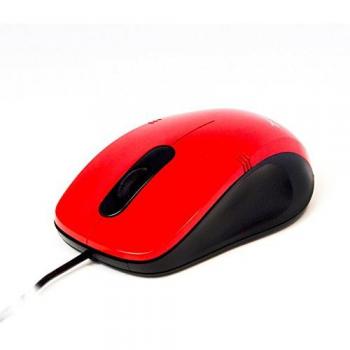 Mouse Raton Optico Phoenix Ph516r Con Cable Usb Hasta 1000 Dpi 3 Botones Rojo Negro