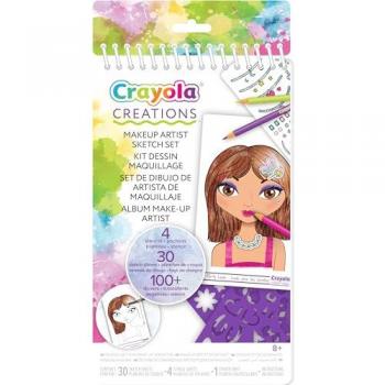 Álbum de Maquillaje y Peinados Creativos CRAYOLA con Plantillas y Pegatinas, a partir de 8 años, modelo 04-1055