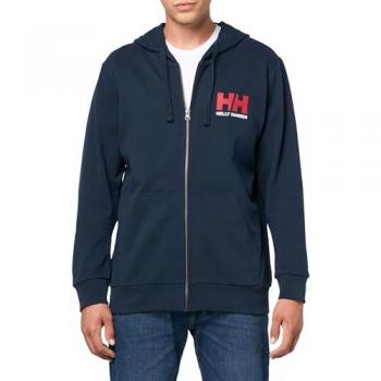 Helly Hansen Men's Logo Full Zip Hoodie 2.0 Navy/Red L