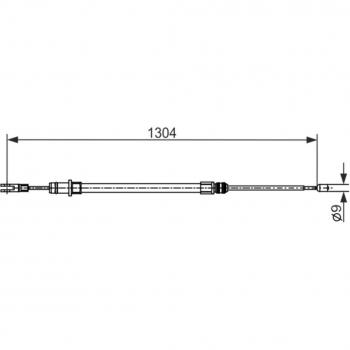 Cable de freno de mano BOSCH 1 987 482 431