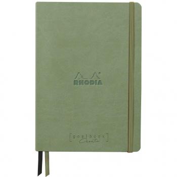 Rhodia Goalbook Creation Maya negro A5 - Dot (puntado) - Verde céladon