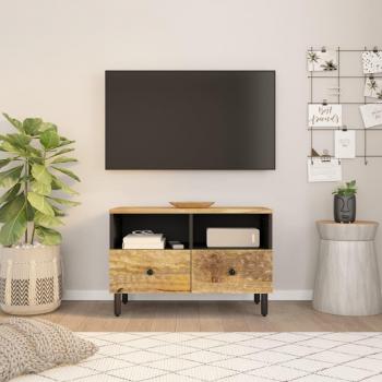 Mueble de TV vidaXL de madera maciza de mango 70x33x46 cm