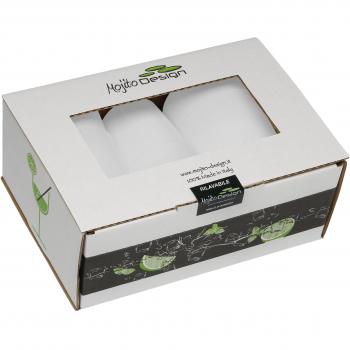 Mojito Design Empaque de Vasos para Cocktail, plàstico, Trasparente, 0.35 litros, 6 Unidades
