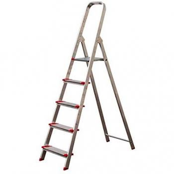 Escalera Aluminio 5 Peldaños Anchos - NEOFERR.