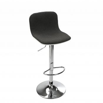 Versa 17921665 Taburete Negro Queens, 96x50x51cm, Acero, Silla bar