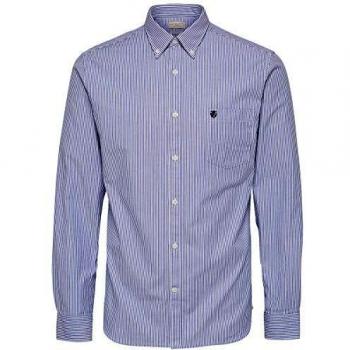 SELECTED HOMME SHHCOLLECT Shirt LS R Noos, Camisa Hombre, Azul