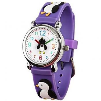 Reloj para Niños de Vinmori, Reloj de Cuarzo con Dibujos Animados Bonitos en 3D Resistente al Agua. Regalo para Chicos, Niños y Niñas
