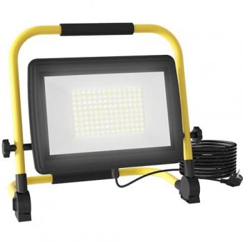 Foco LED Homcom Ajustable 50W 4250 Lúmenes IP65 Portátil Amarillo y Negro