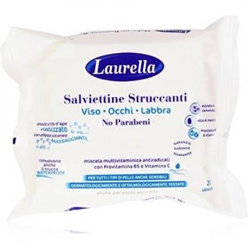 Laurella Hydrating Makeup Remover Wipes for Face, Eyes, and Lips - 20 Pieces