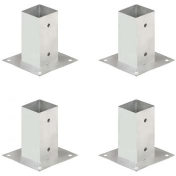 Âncoras Dia e Noite para postes 4 unidades metal galvanizado 71 mm