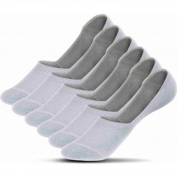 UMIPUBO 10/6 Pares Calcetines para hombres Invisibles De Algodón Calcetines Cortos Elástco Con Silicona Antideslizante Anti-olor