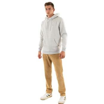 Tommy Jeans Regular Fit Hoodie with Embroidered Logo, Silver Grey Heather, Size XXL