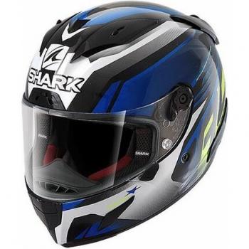 Casco Integral Shark Race-R Pro Aspy Negro-Azul-Amarillo