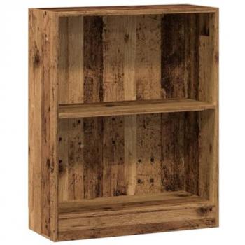 Estantería de madera de ingeniería color envejecido 60x24x76 cm Marrón