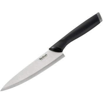 Tefal Comfort - Cuchillo de Chef Inoxidable, 15 cm, Negro