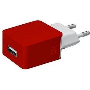 Trust Urban - Cargador de pared USB universal de 5 W para smartphones, rojo