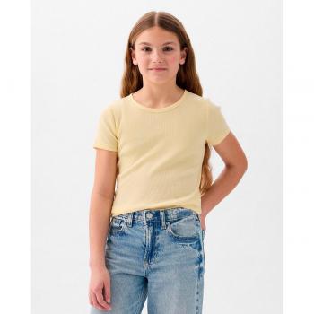 Camiseta de Algodón Amarilla para Niña, Talla XXL/164-176