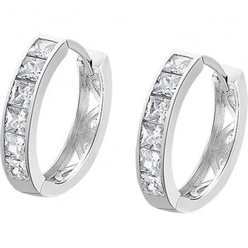 Pendientes Lotus Silver LP1936-4/1 Hoops de Plata con Circonitas para Mujer