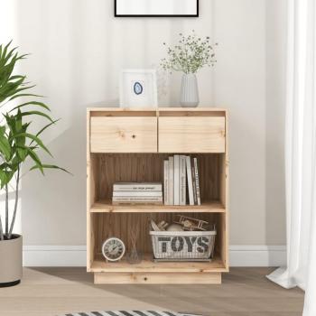 Consola de gabinete 60x34x75 cm madera maciza de pino vidaXL