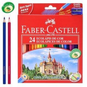 Faber Castell 24 lápices de colores de madera 120124