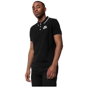 Lonsdale Ballygalley Short Sleeve Black Polo for Men