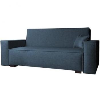 Sofá-cama Columbus 197 con caja de ropa de cama, dimensiones 85x192x98cm, incluye almohadas y patas de madera