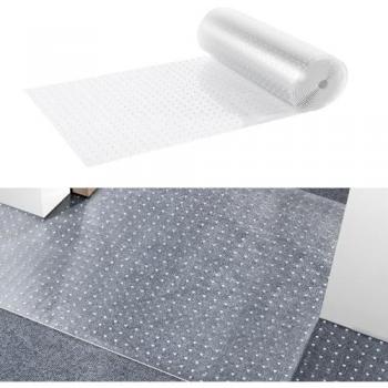 Vevor Scratch-Proof Pet Carpet Protector Mat, 24' x 25', PVC Anti-Slip Cat Doorway Guard, Easy to Cut