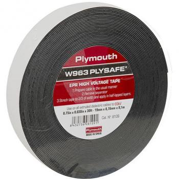 Cinta aislante de caucho W963Plysafe 9,1x19