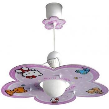 Hello Kitty - Lámpara de techo 10252 Color Rosa habitación de los Niños Lámpara de Habitación de los Niños Lámpara