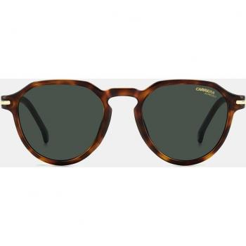 Carrera 314/S Round Sunglasses, Unisex, Brown/Havana/Green Solid, Size: 50 MM