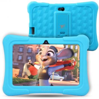 Dragon Touch Tablet para Niños con WiFi Bluetooth 7 Pulgadas Tablet Infantil de Android Quad Core 1GB 8GB 32GB Doble Cámara Kid-Proof Funda Tablet Niños Juegos educativos Y88X Plus
