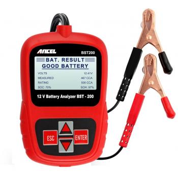 Ancel BST200 circuito de coche de 12 V Comprobador de batería Sistema de carga Tester Equipo de garaje