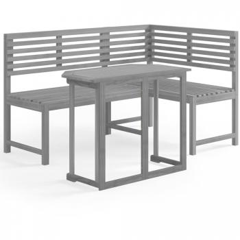 Acacia Wood Bistro Set - 2 Piece Grey Finish