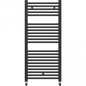 Toallero radiador Ocean 50 cm - Fácula en color negro mate