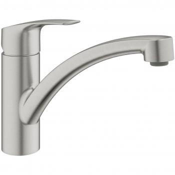 Mezclador Monomando de Fregadero Eurosmart SuperSteel 1/2 (33281DC3)