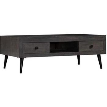 vidaXL Mesa de Centro Madera Mango 100x60x35 cm Mesilla Mesita Mueble Auxiliar