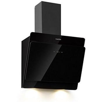 Campana Extractora Klarstein Aurica 60 cm, 600 m³/h, LED Táctil, Vidrio Blanco