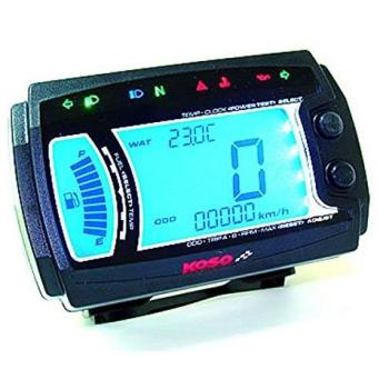 Velocímetro Digital Multifuncional KOSO XR-SRN con Indicador de Nivel de Combustible y Luz LED Transparente
