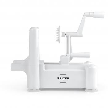 Salter Cortador polivalente de Verduras y Frutas de 3 Cuchillas BW04294, Blanco, Acero Inoxidable, 80x80x80 cm