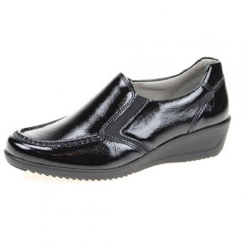 ara 12-40638-08 Zürich - Mocasines de charol para mujer, color Negro, talla 42 UE